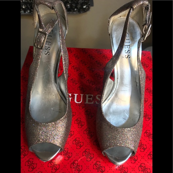 Guess Shoes - Guess Silver Pumps